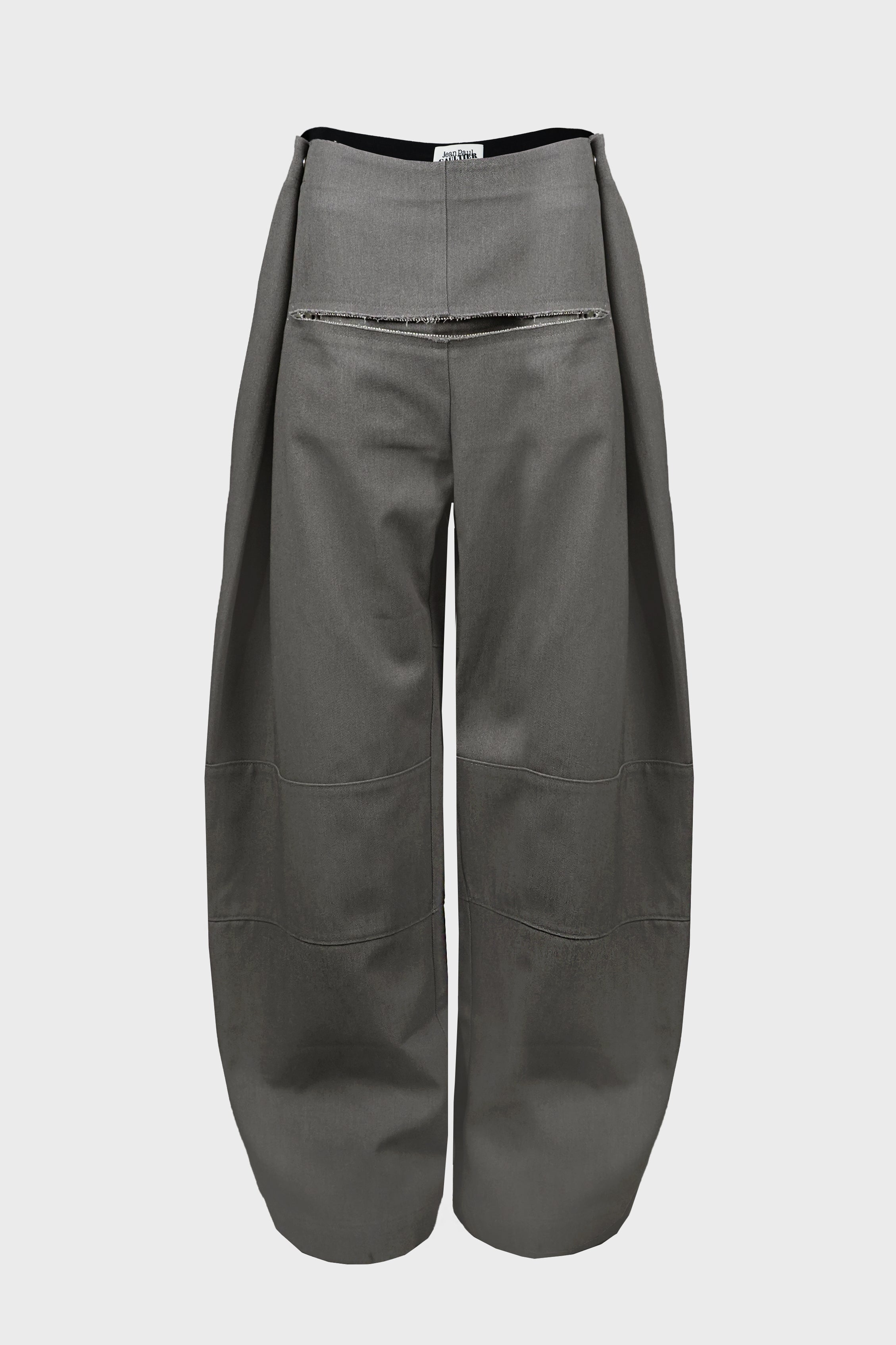 パンツ 1999 Jean Paul Gaultier Homme zip pants JEAN PAUL GAULTIER - PLEATED PANTS WITH ZIP DETAIL – LABSTORE WORLD