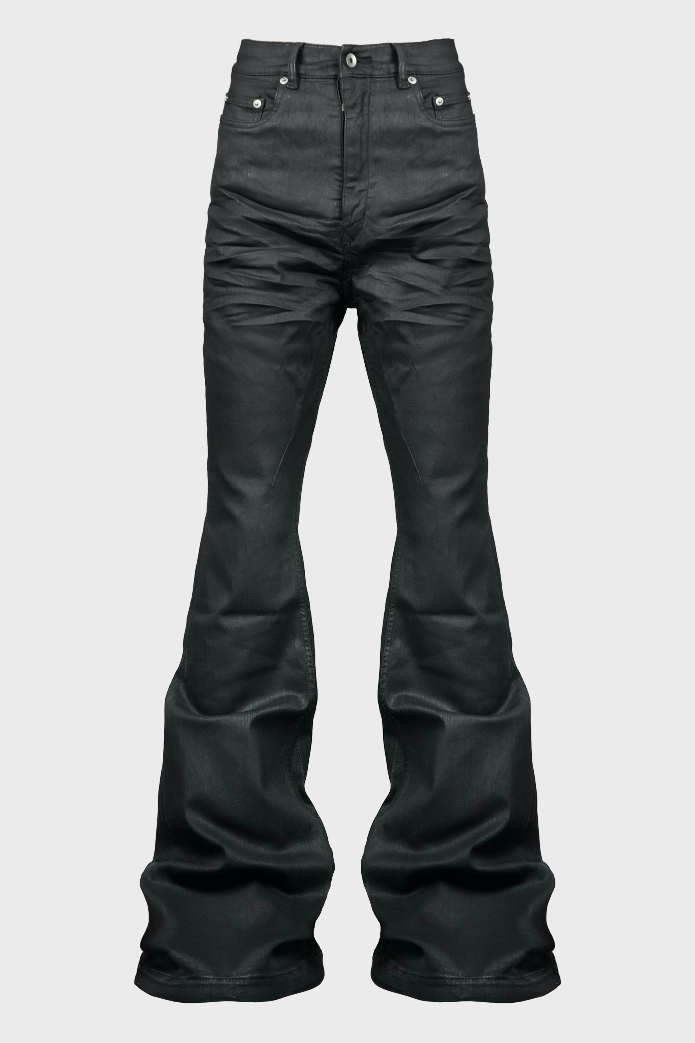 RICK OWENS DRKSHDW - BOLAN BOOTCUT BLACK WAX – LABSTORE WORLD