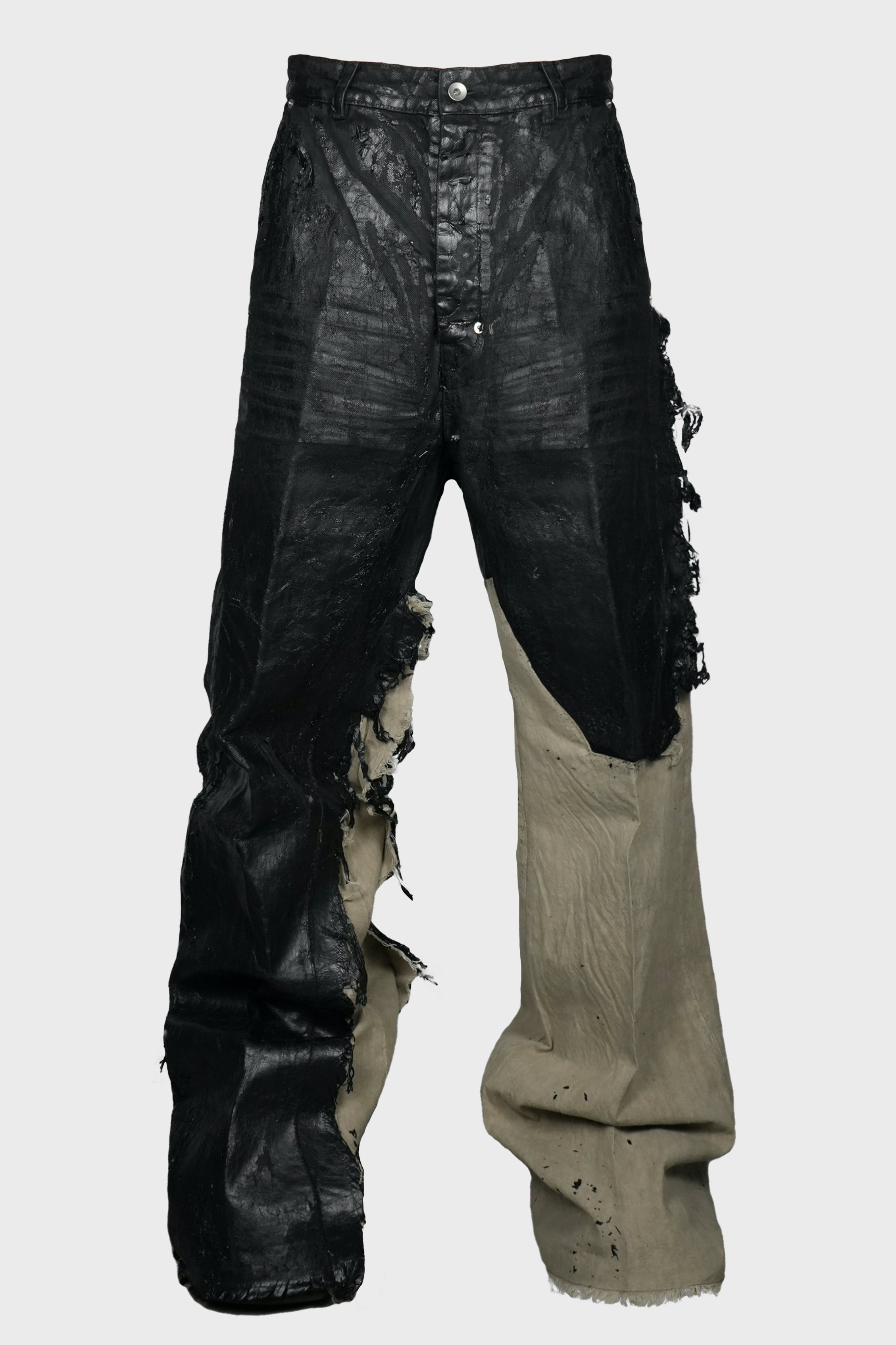 RICK OWENS - JORIS TROUSERS BLACK/NATURAL – LABSTORE WORLD
