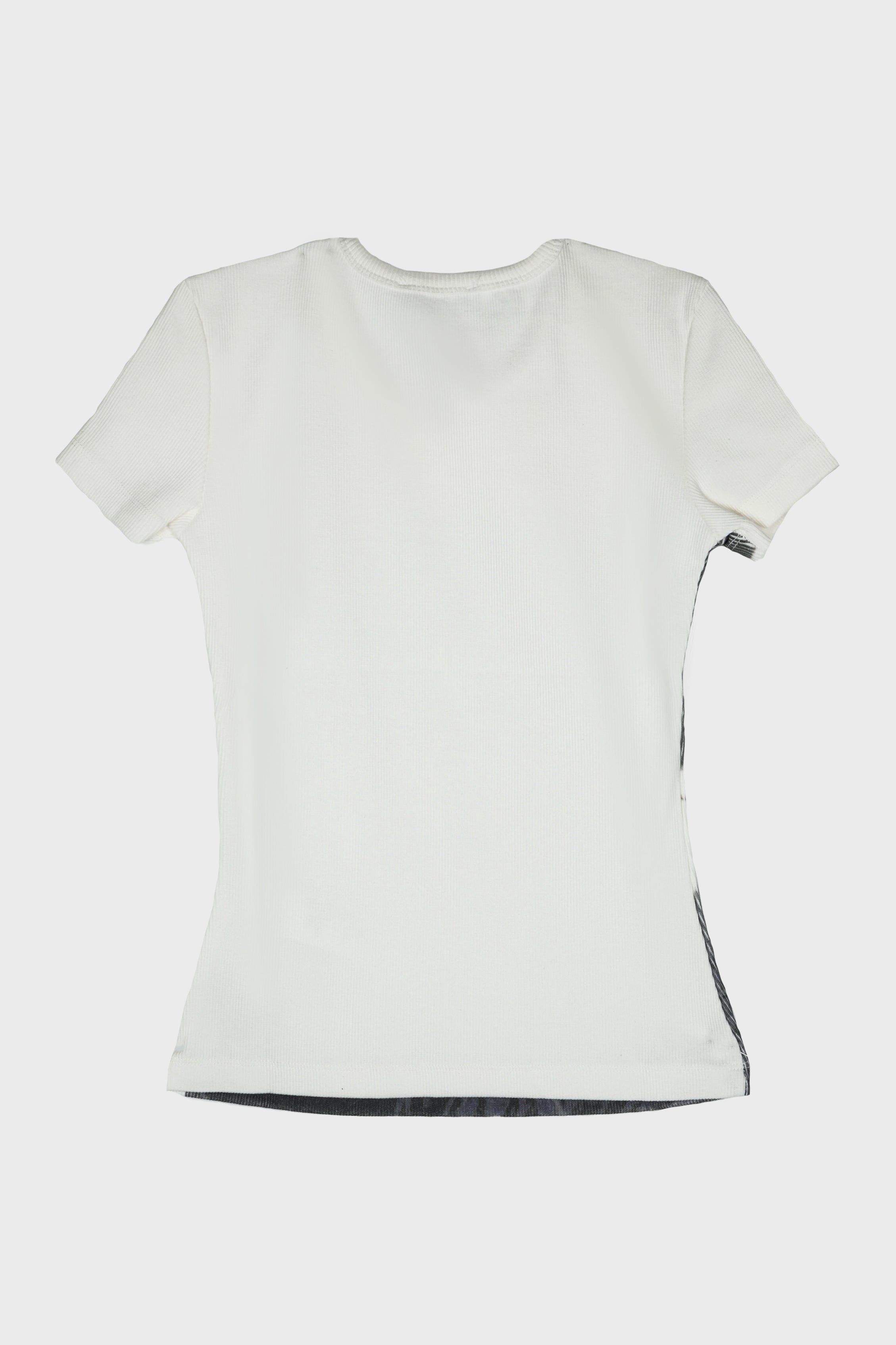 JERSEY T-SHIRT NATURAL WHITE/BLACK