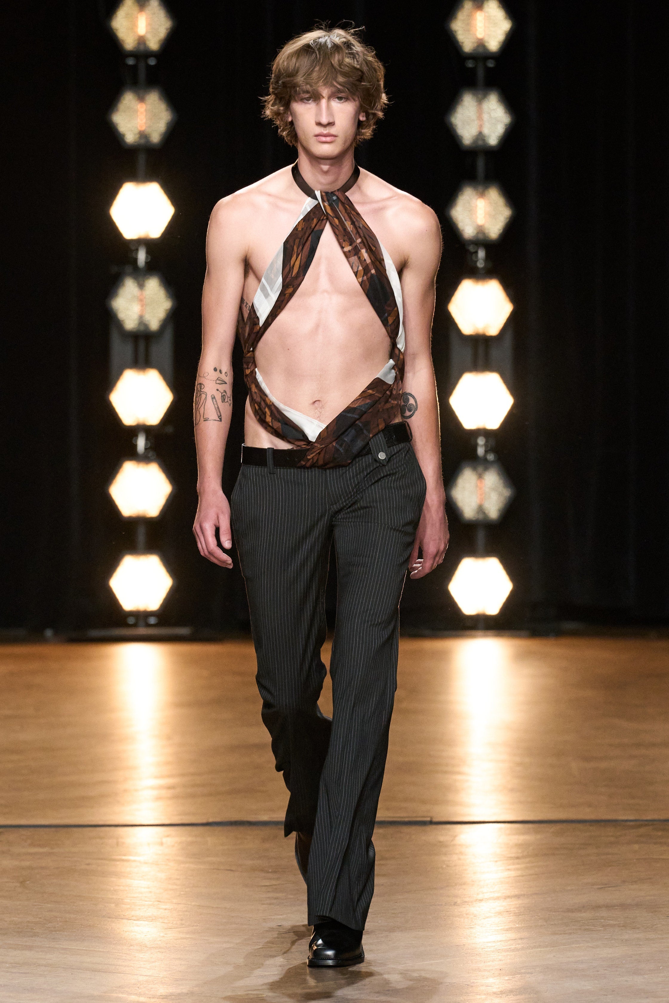 LOW RISE SAMY TROUSERS BLACK