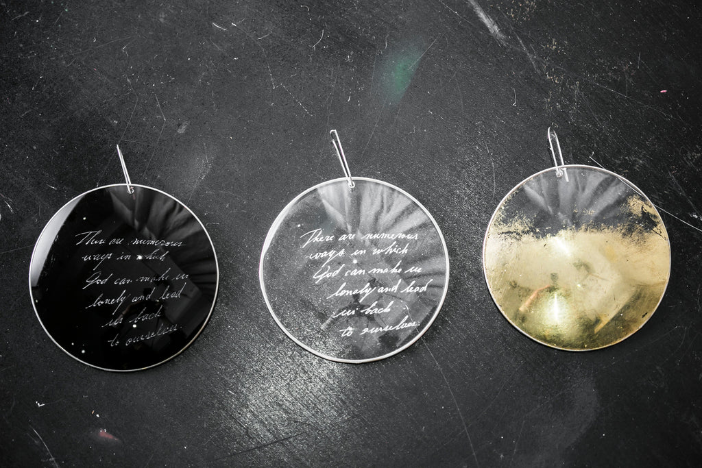 Clear message Earring