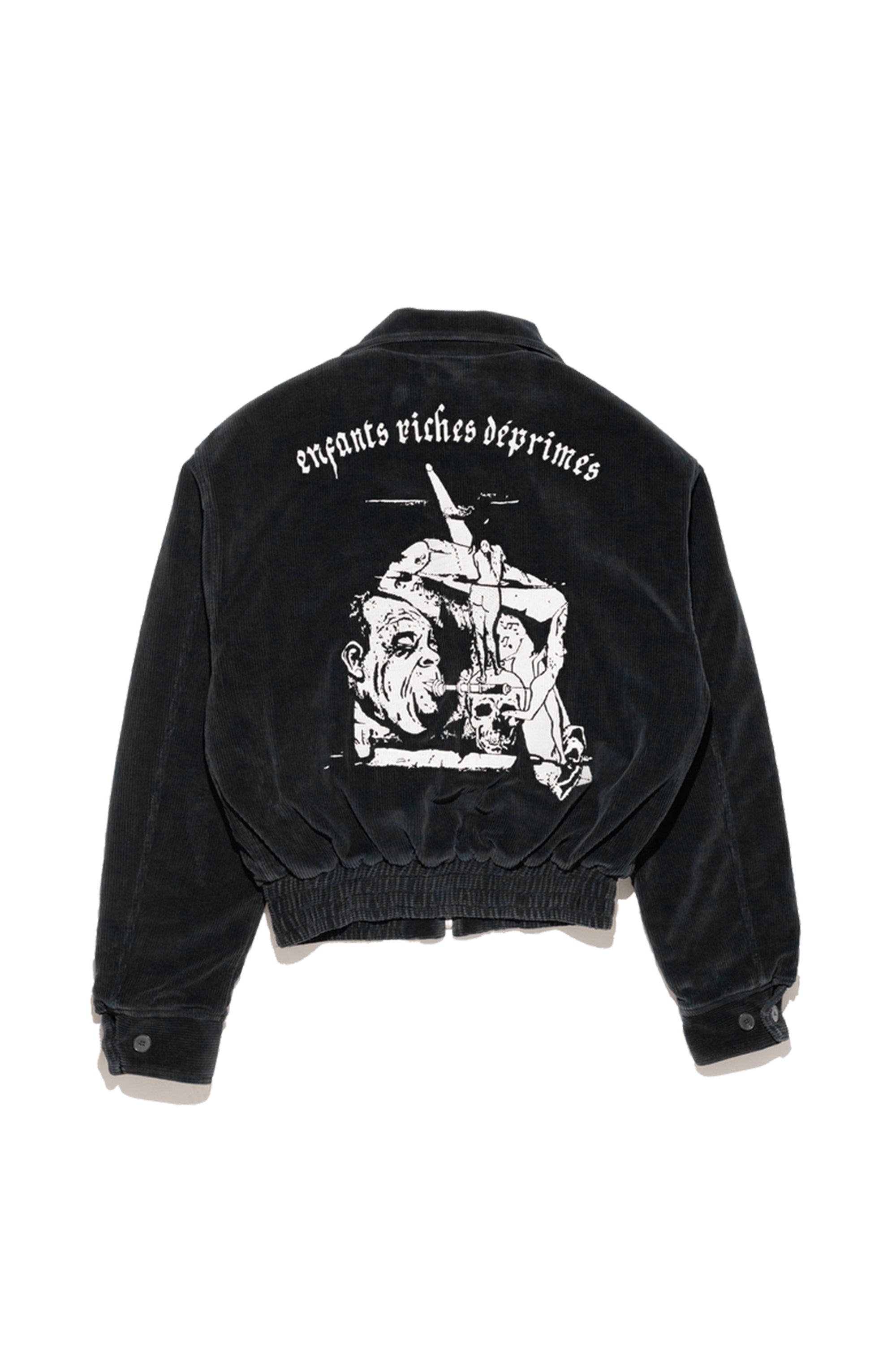 ENFANTS RICHES DÉPRIMÉS - CORDUROY BARBARA JACKET BLACK – LABSTORE