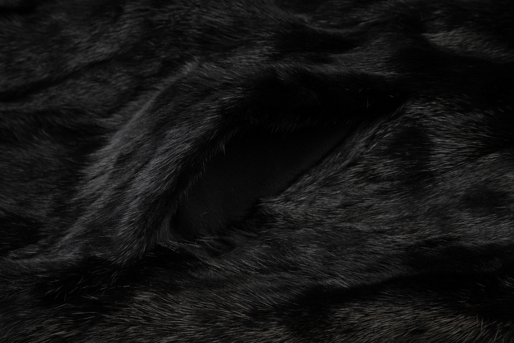 BLACK UNISEX REVERSIBLE MINK FUR BOMBER W/ LOGO