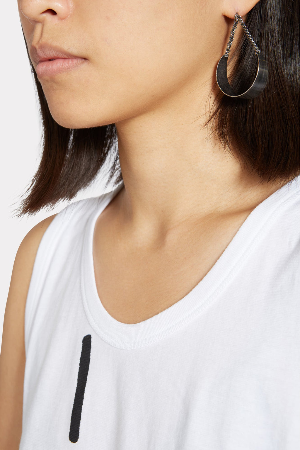 Oxy dyed Silver Earring (Medium)