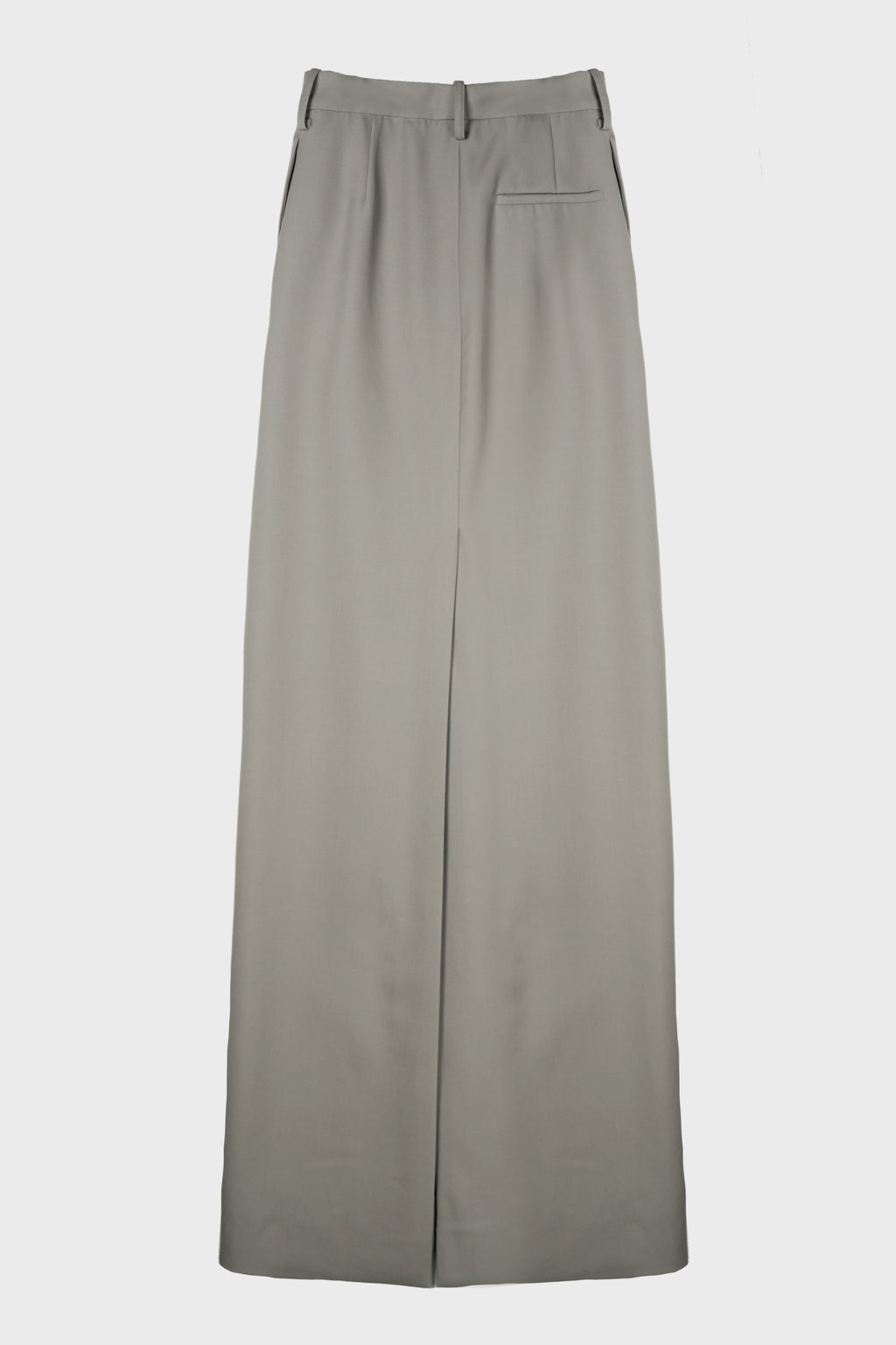 LONG TAILORED SKIRT GREY