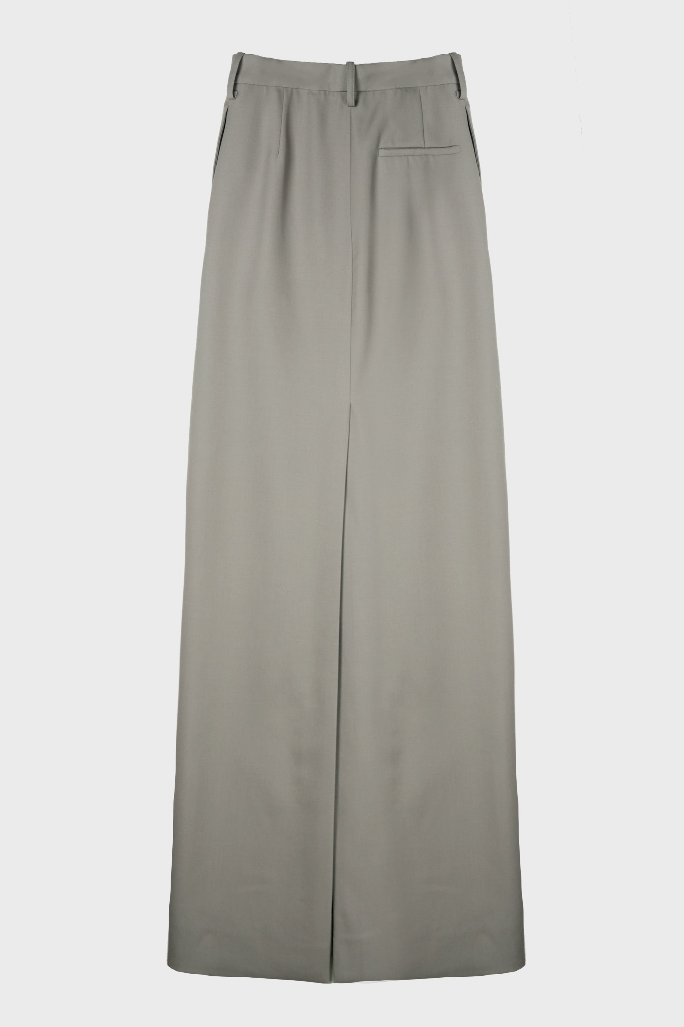 LONG TAILORED SKIRT GREY