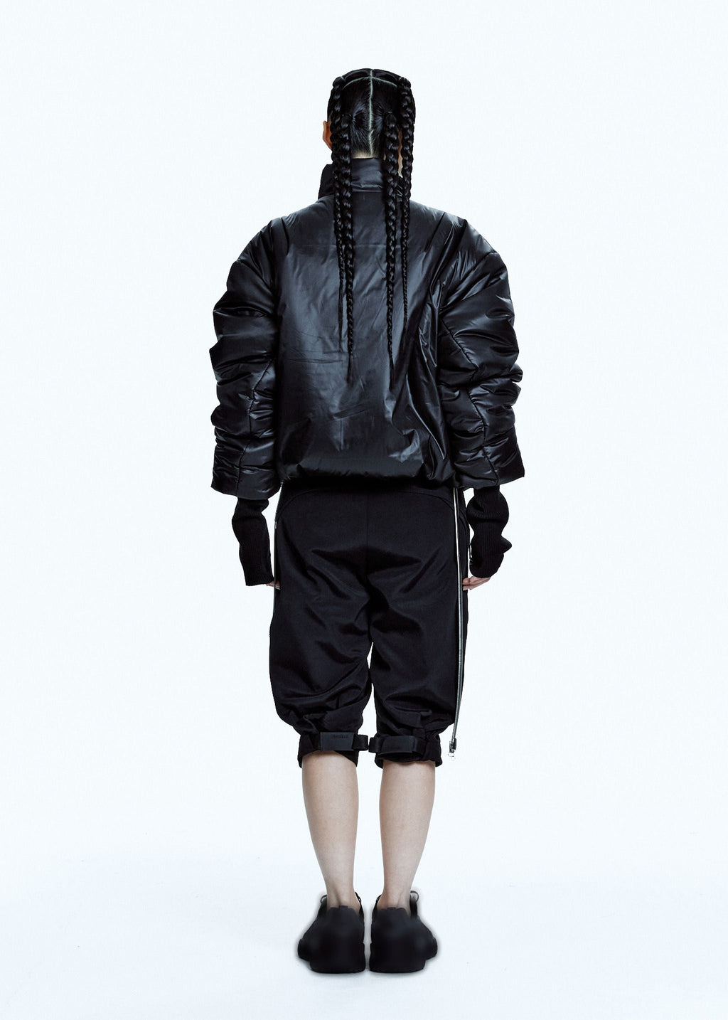 PADDED JACKET W/ BALACLAVA BLACK