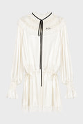 ARMIDA RUFFLE COLLAR MINI DRESS IVORY