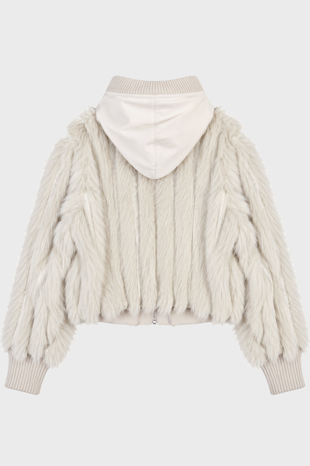 REVERSIBLE FUR JACKET FRENCH GREY