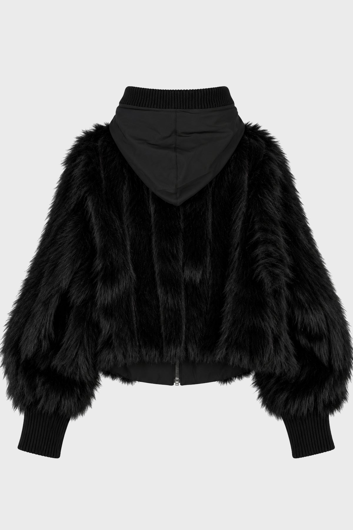 REVERSIBLE FUR JACKET BLACK