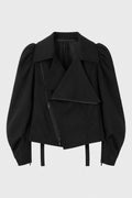 BIG LAPEL BIKER JACKET