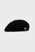 MOON WOOL BERET BLACK