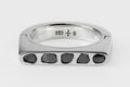 Sistema Ring (Mega Pavé, Polished Black Diamond Slabs, Oval, 4mm, PA+PBLKDIA)