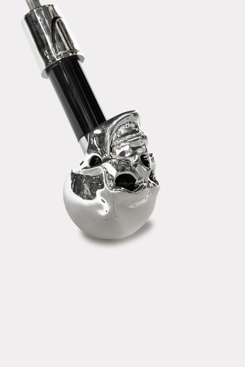 Silver Skull Folding Umbrella