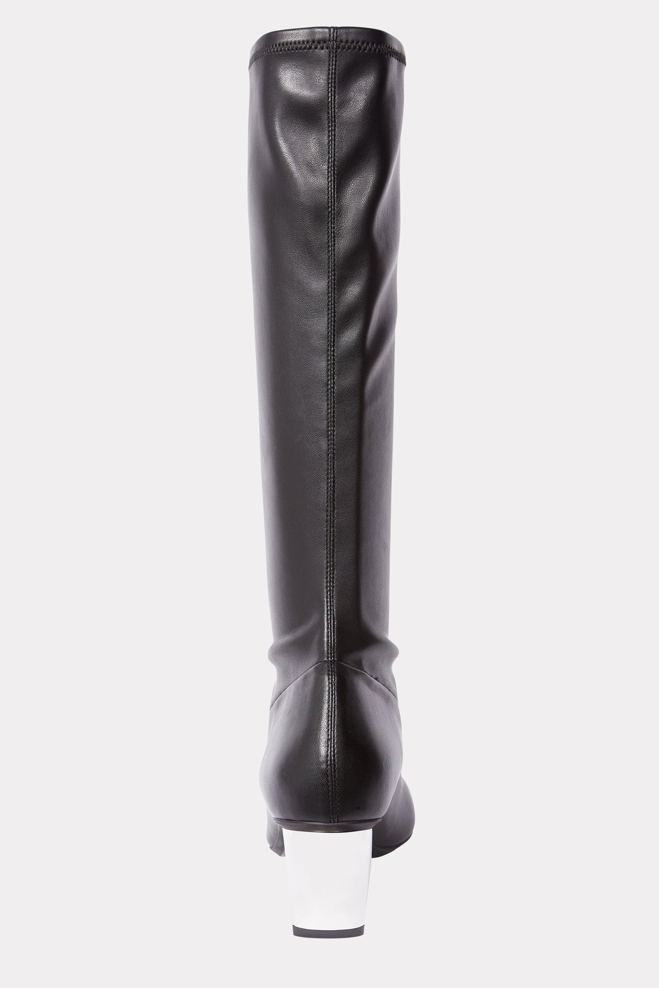 BLACK KNEE-HIGH SLICER BOOTS