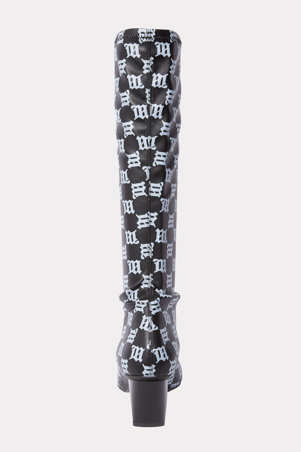 MONOGRAM BLACK/GREY KNEE-HIGH SLICER BOOTS