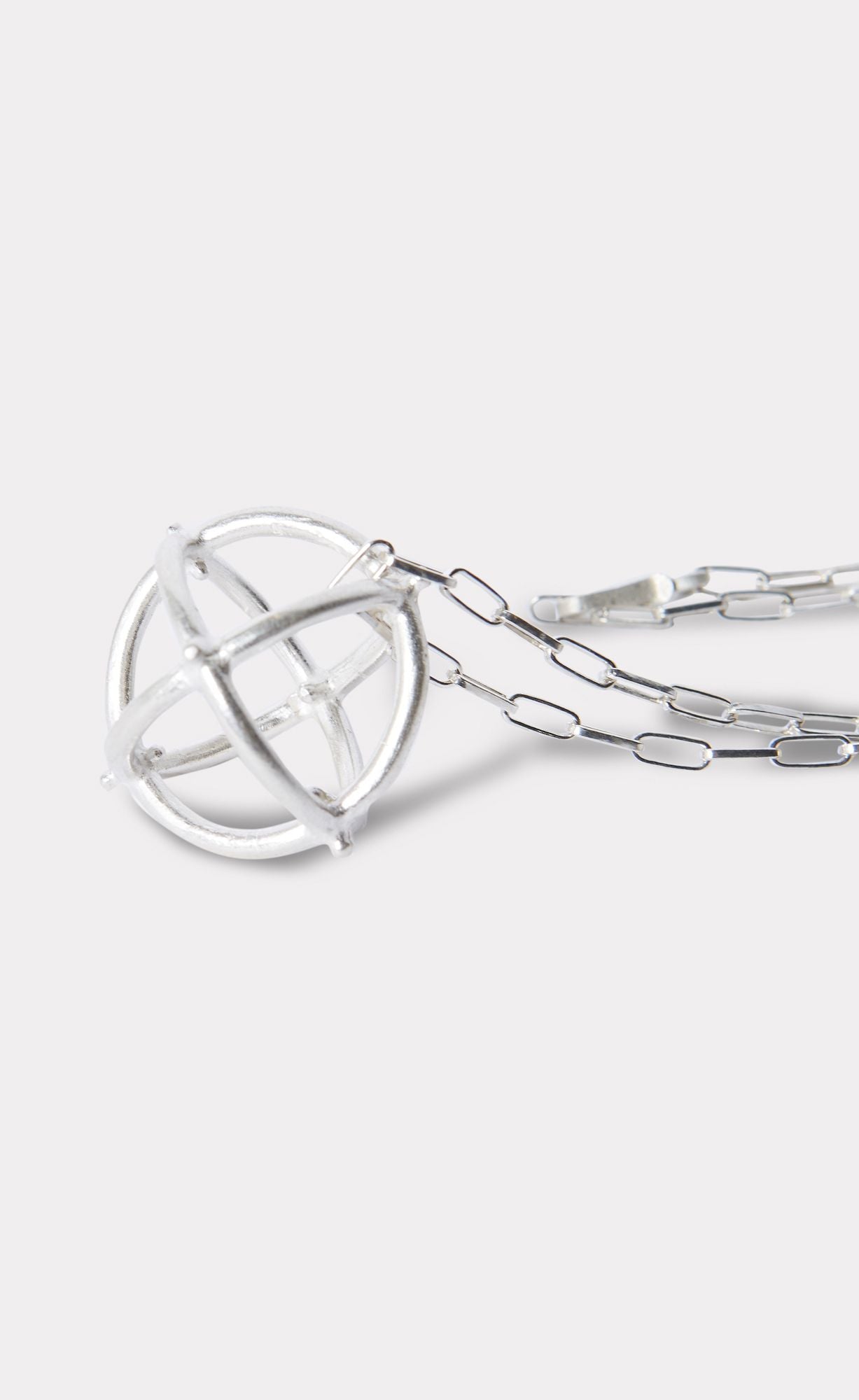 アクセサリー m.a+ globe necklace with silver chain M.A+ - SMALL + GLOBE NECKLACE – LABSTORE WORLD