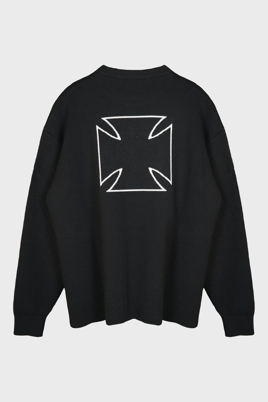 DOUBLE BIKER CROSS LOGO SWEATER