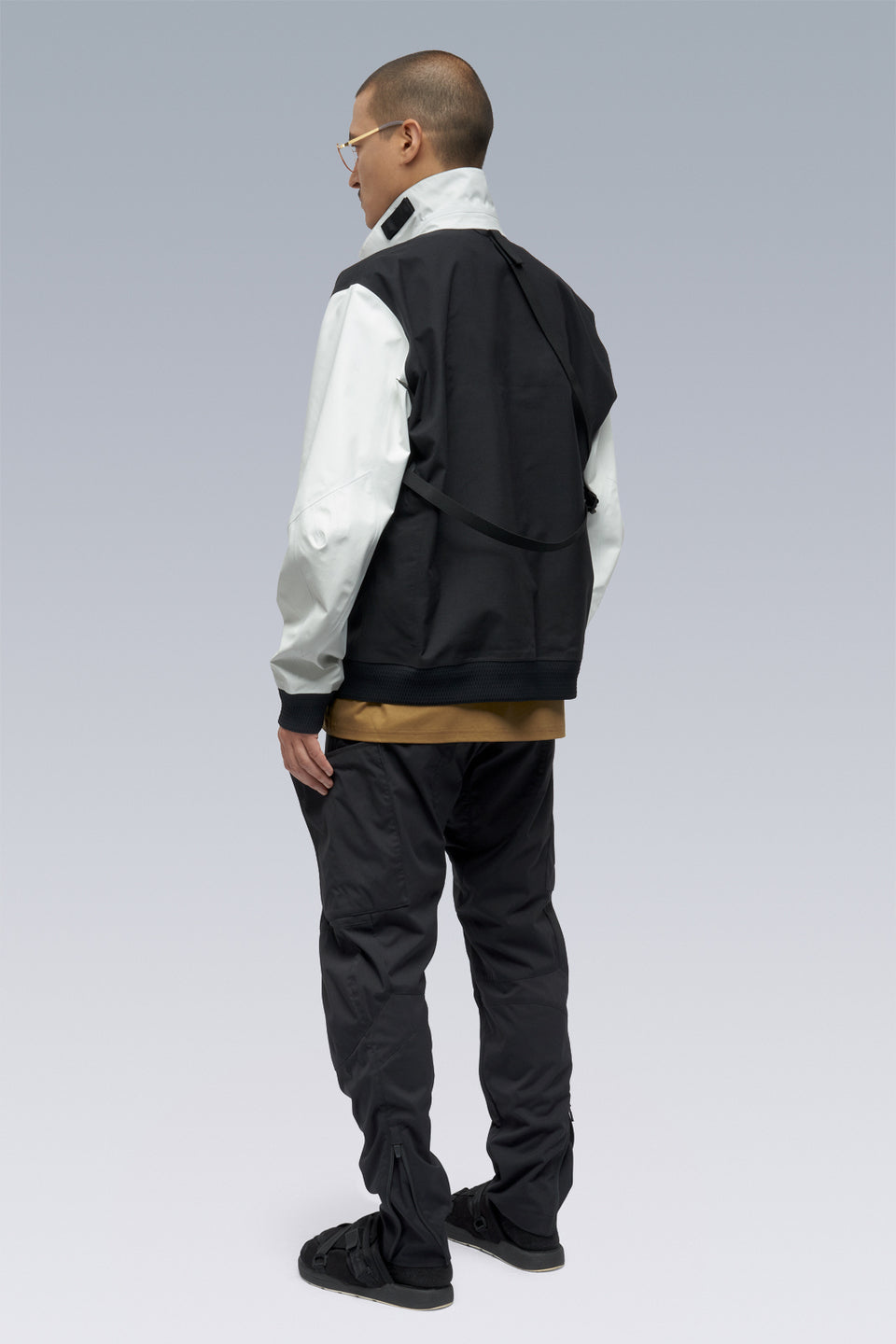 J94-VT 3L Varsity Jacket - BLACK/WHITE