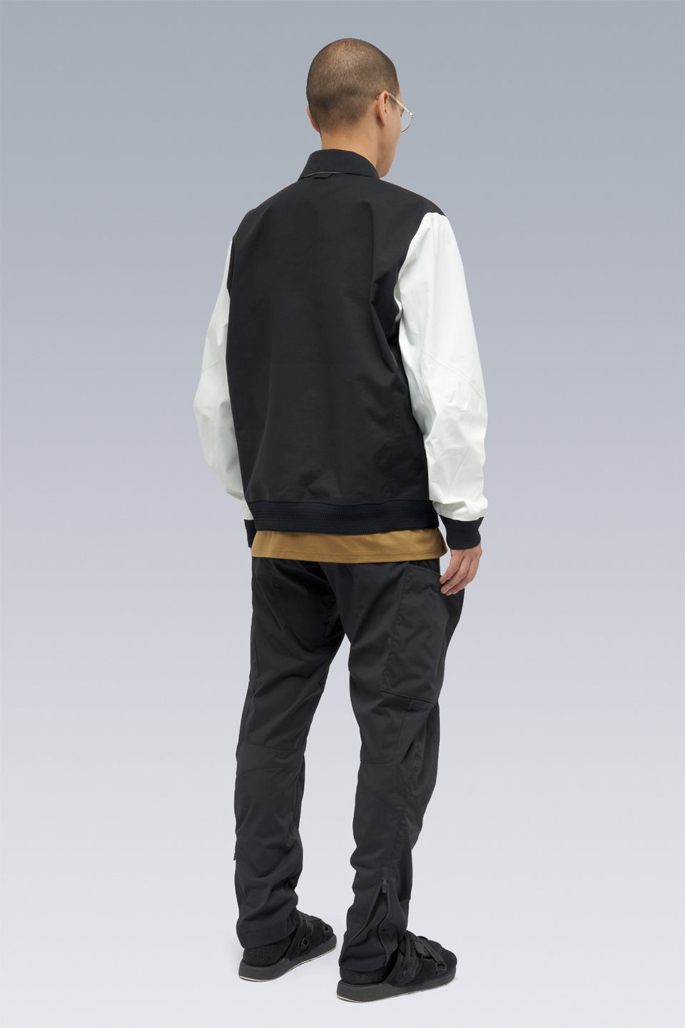 J94-VT 3L Varsity Jacket - BLACK/WHITE