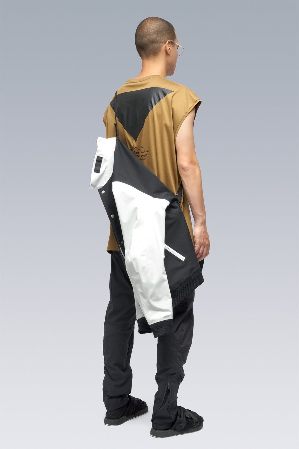 J94-VT 3L Varsity Jacket - BLACK/WHITE