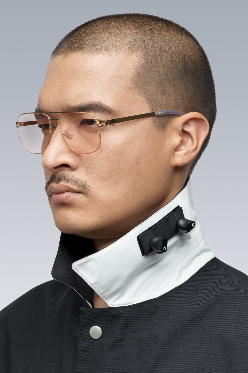 J94-VT 3L Varsity Jacket - BLACK/WHITE