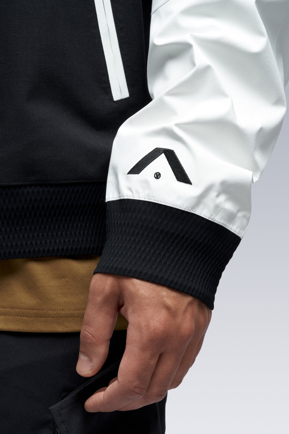 J94-VT 3L Varsity Jacket - BLACK/WHITE