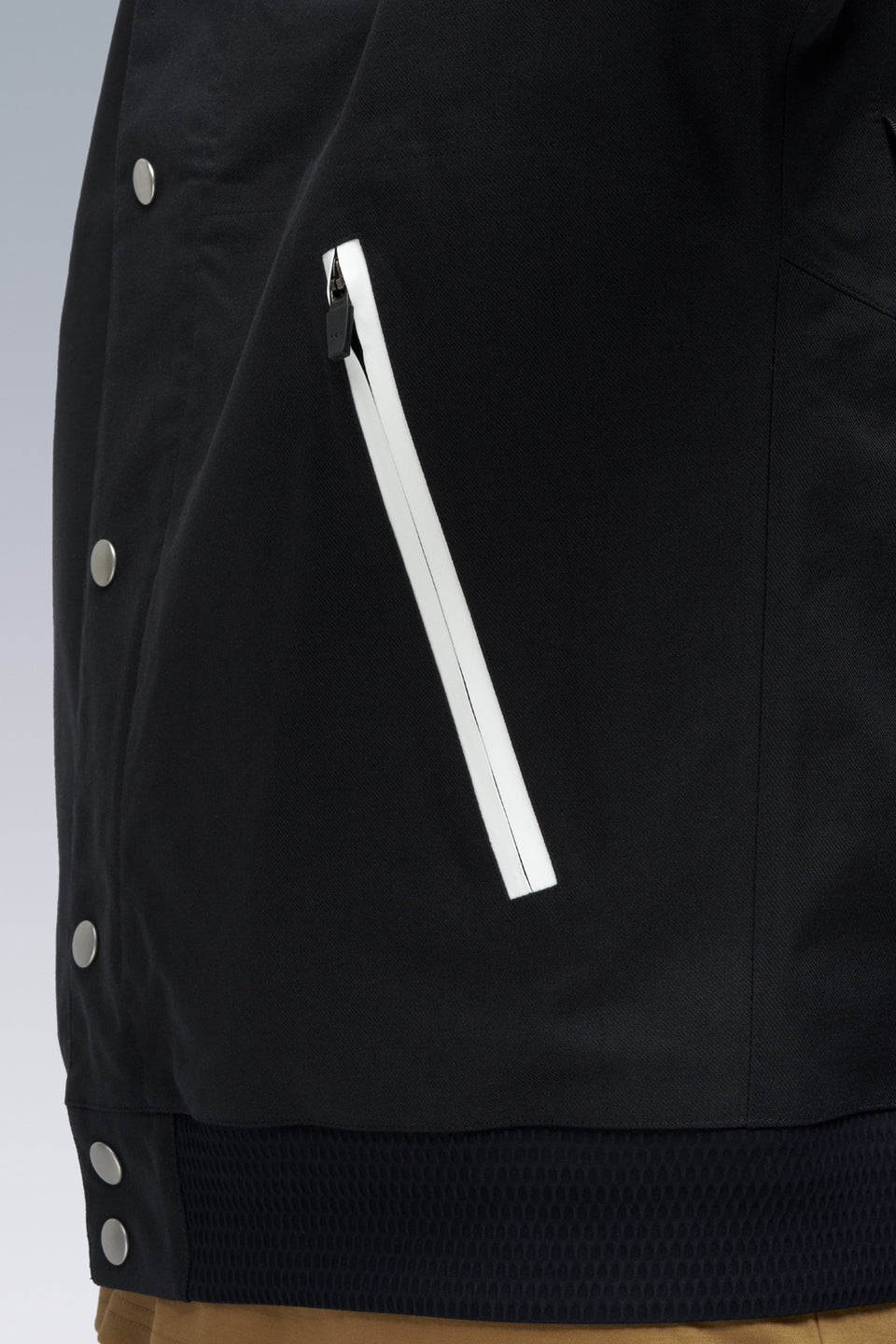 J94-VT 3L Varsity Jacket - BLACK/WHITE