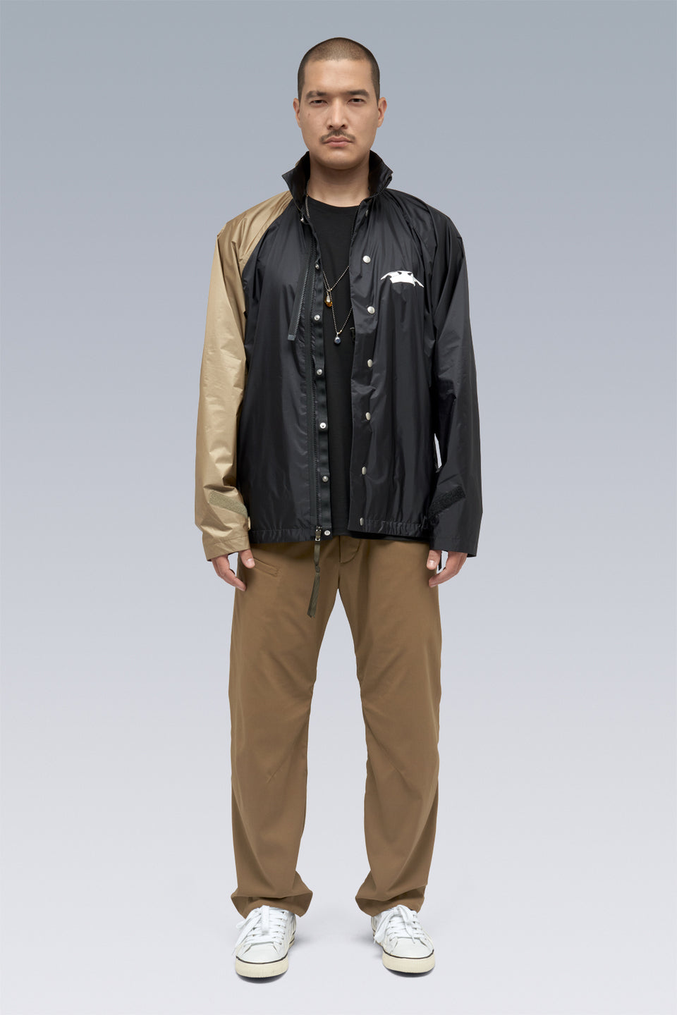 J95-WS 2L Gore-Tex Infinium™ Windstopper® Jacket - Black/Khaki