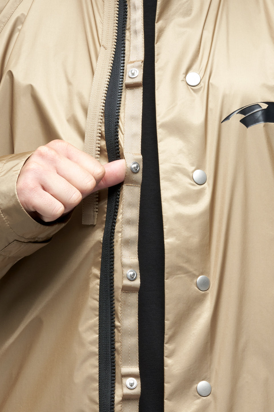 J95-WS 2L Gore-Tex Infinium™ Windstopper® Jacket - Black/Khaki