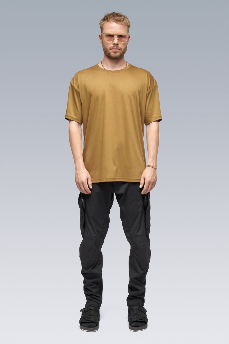 S24-PR-A 100% Cotton Mercerized Short Sleeve T-shirt - Coyote