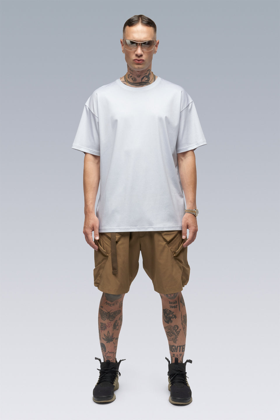 S24-PR-A 100% Cotton Mercerized Short Sleeve T-shirt - White