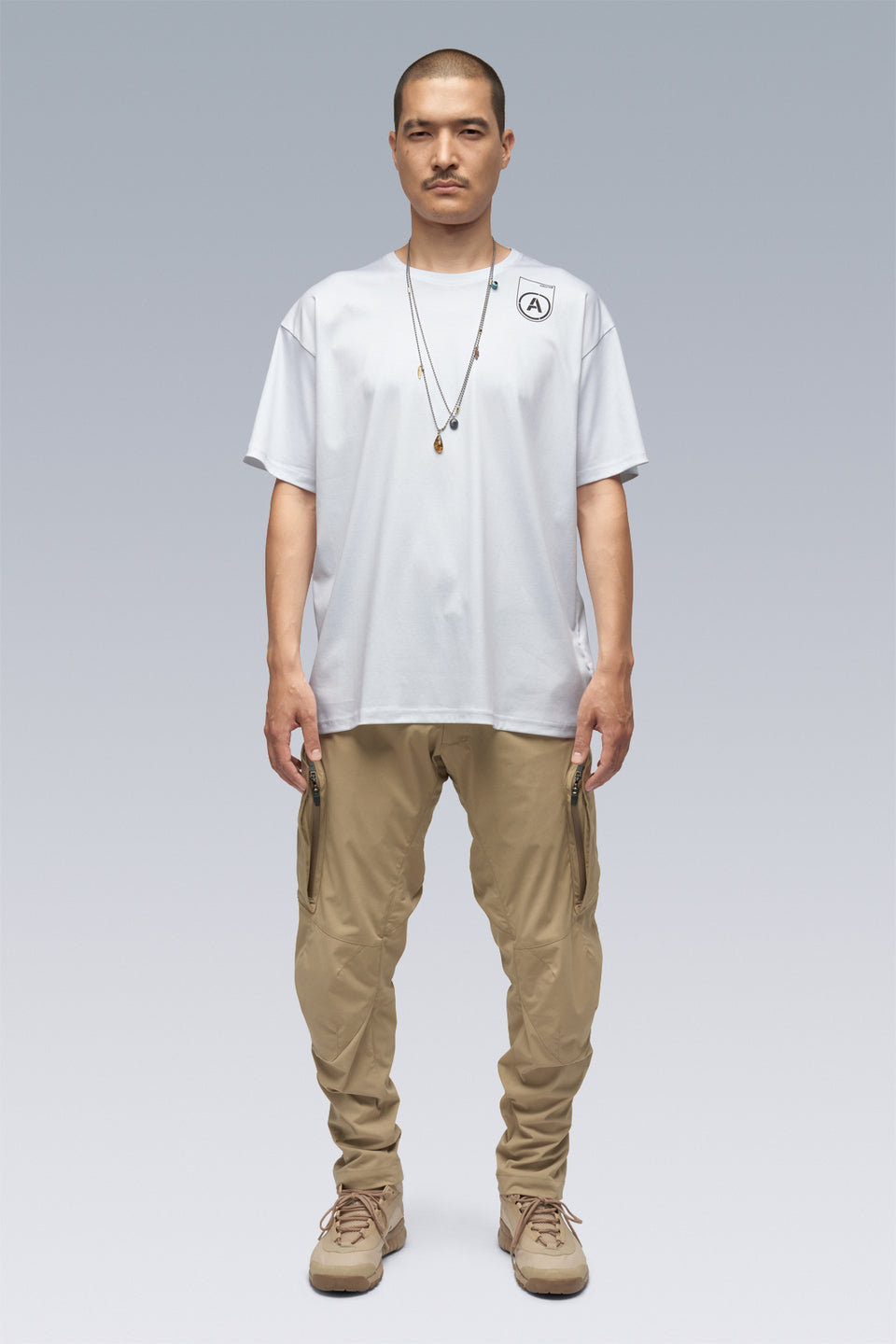 S24-PR-B 100% Cotton Mercerized Short Sleeve T-shirt - White