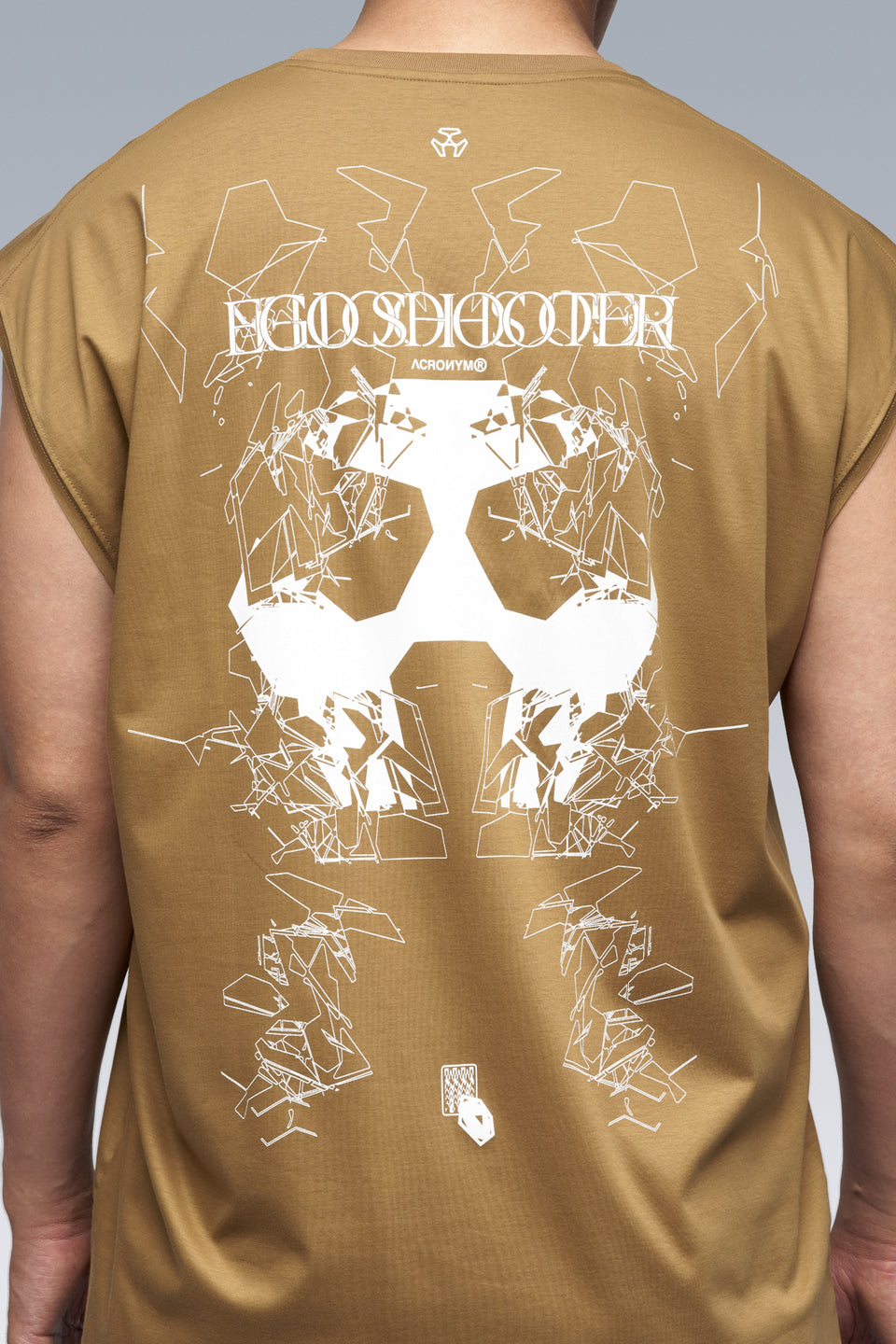 S25-PR-B 100% Cotton Mercerized Sleeveless T-shirt - Coyote