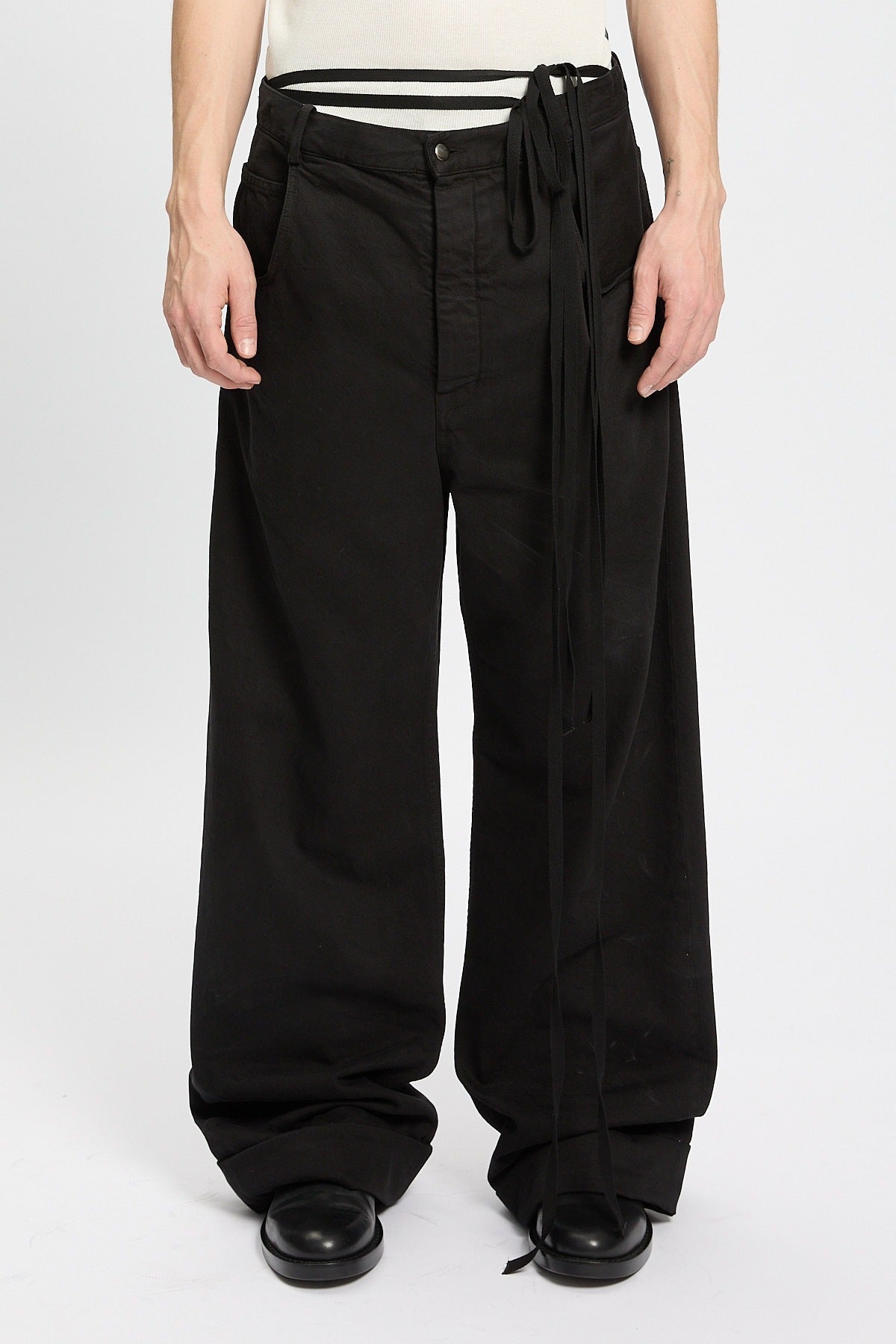 MICHAËL 5-POCKETS HIGH COMFORT TROUSERS BLACK