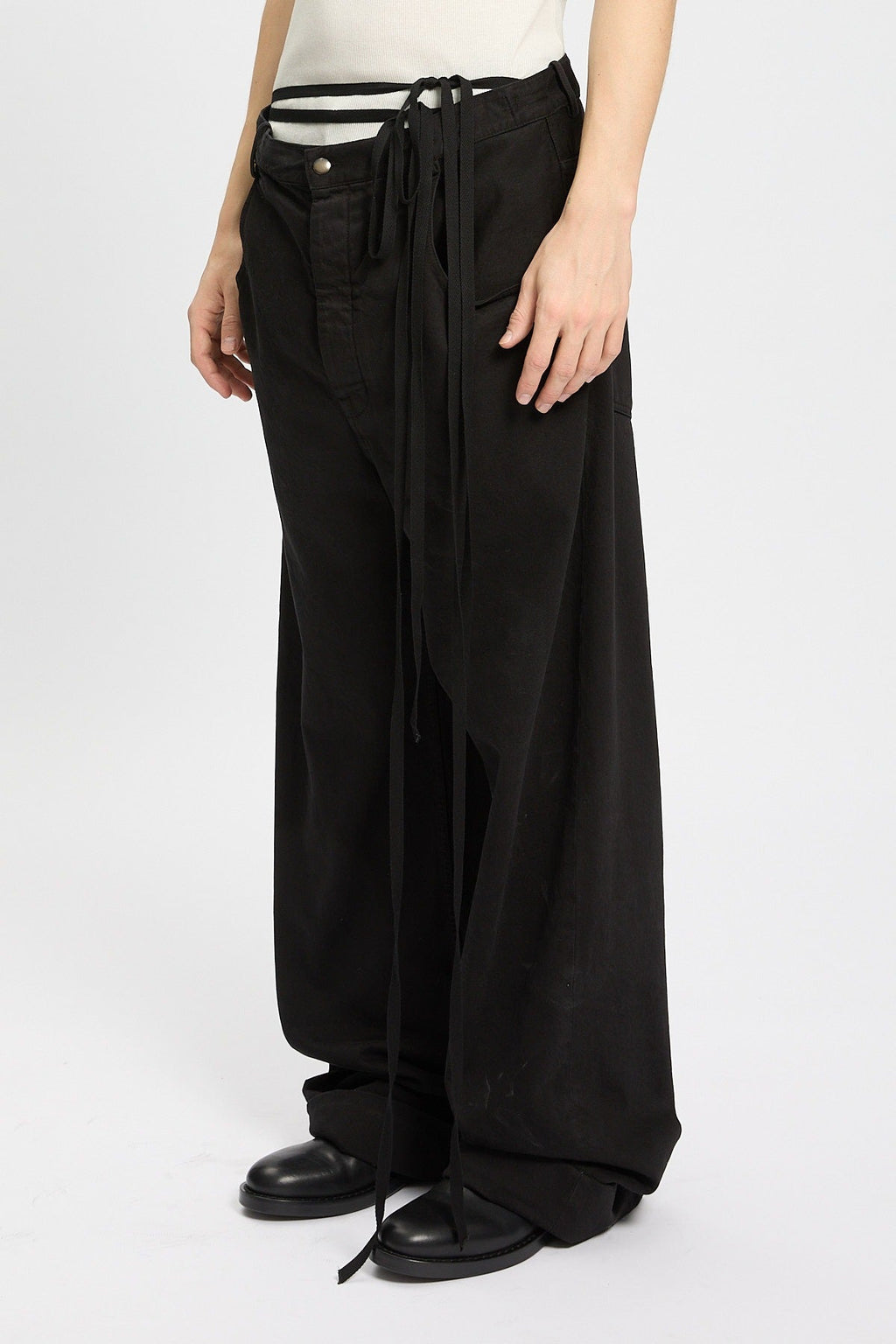 MICHAËL 5-POCKETS HIGH COMFORT TROUSERS BLACK