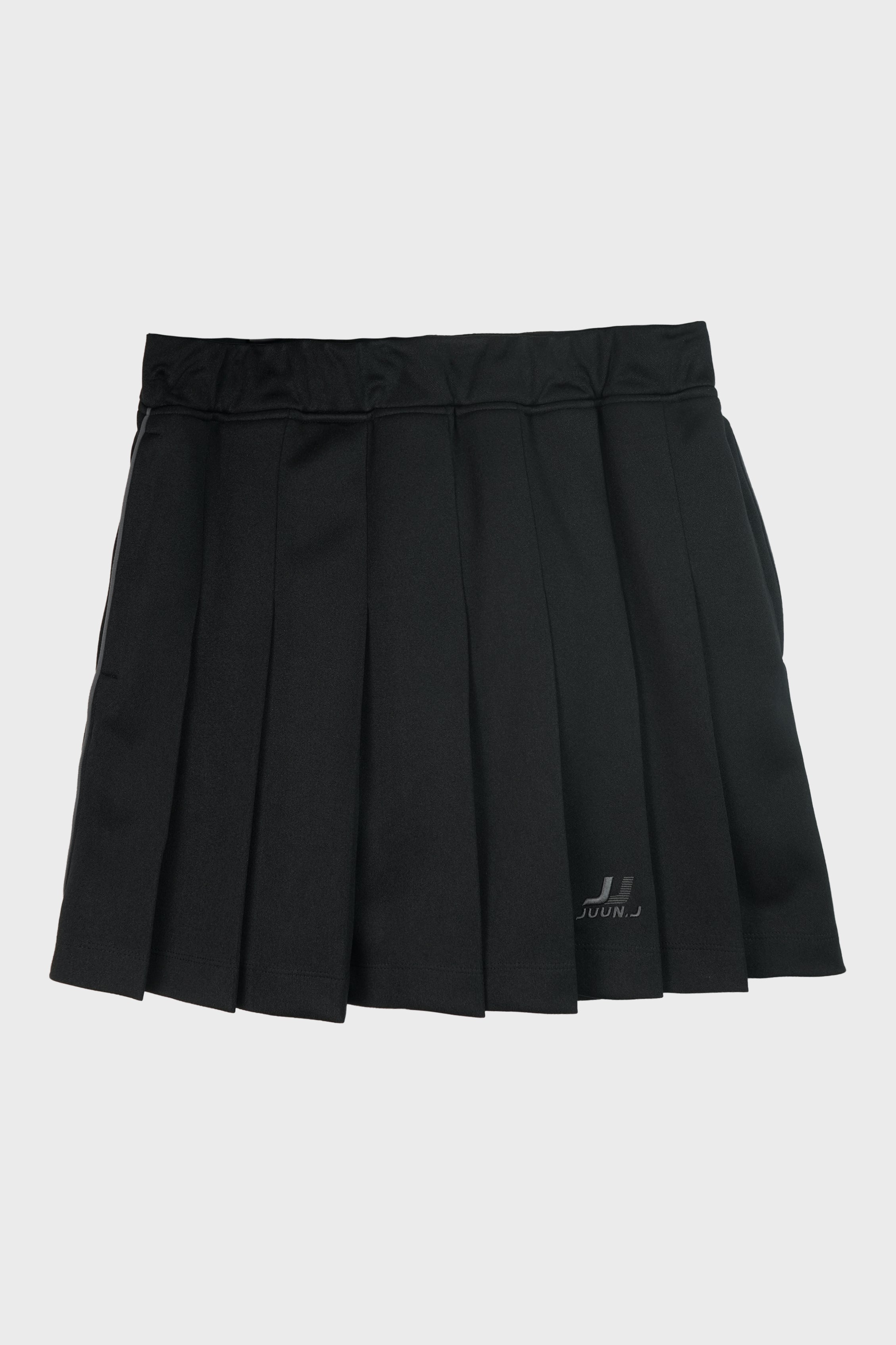 TRACK JERSEY PLEATED SKIRT