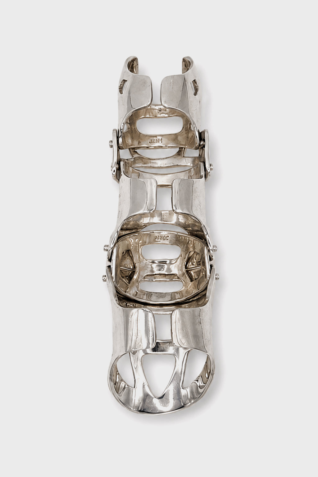 × JULIUS 7 FULL FINGER RING SILVER