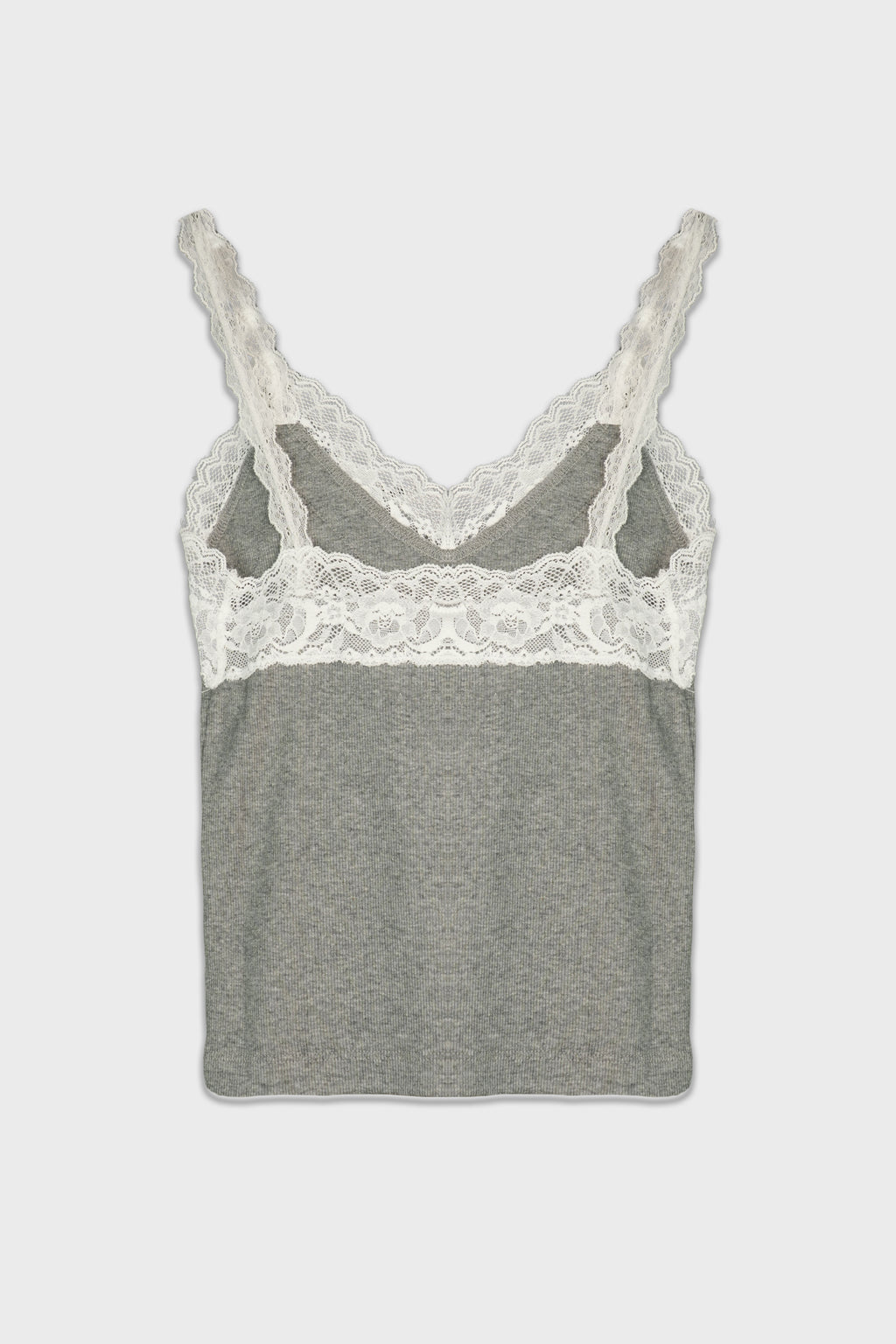 LACE TANKTOP GREY MELANGE