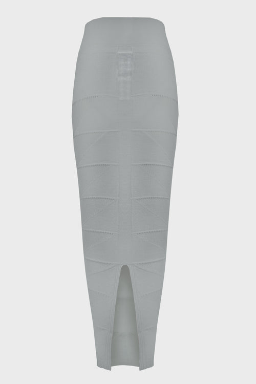 CALF SKIRT MOTIVO WASHED INDIGO