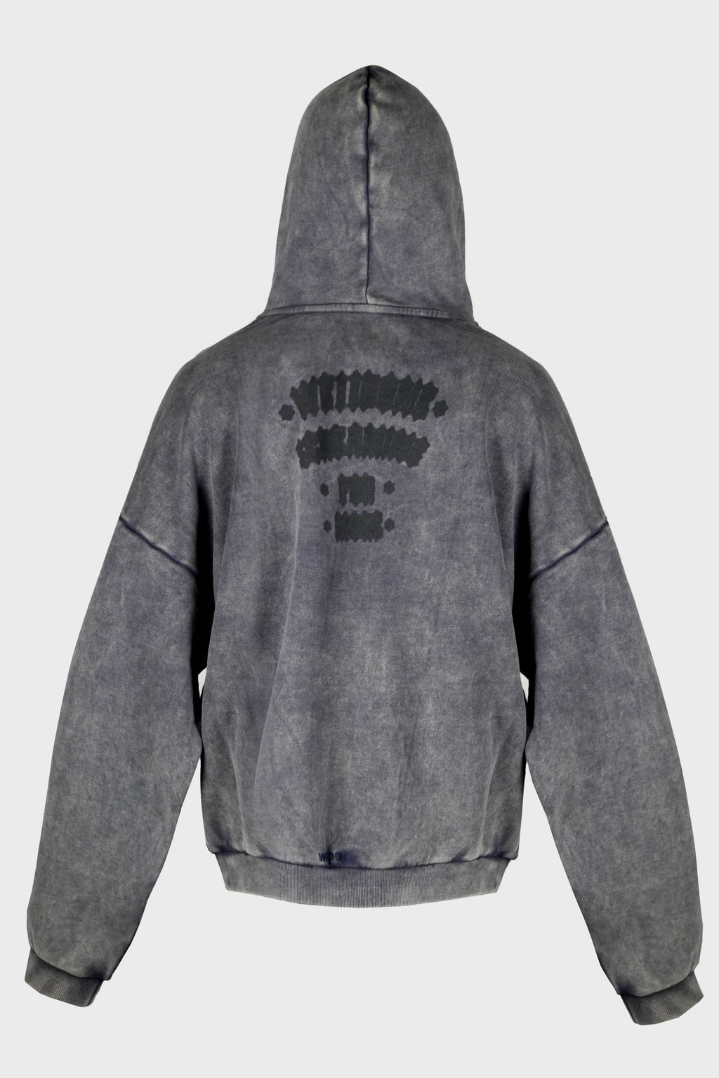 CHARCOAL BLACK CAT POSTER HOODIE