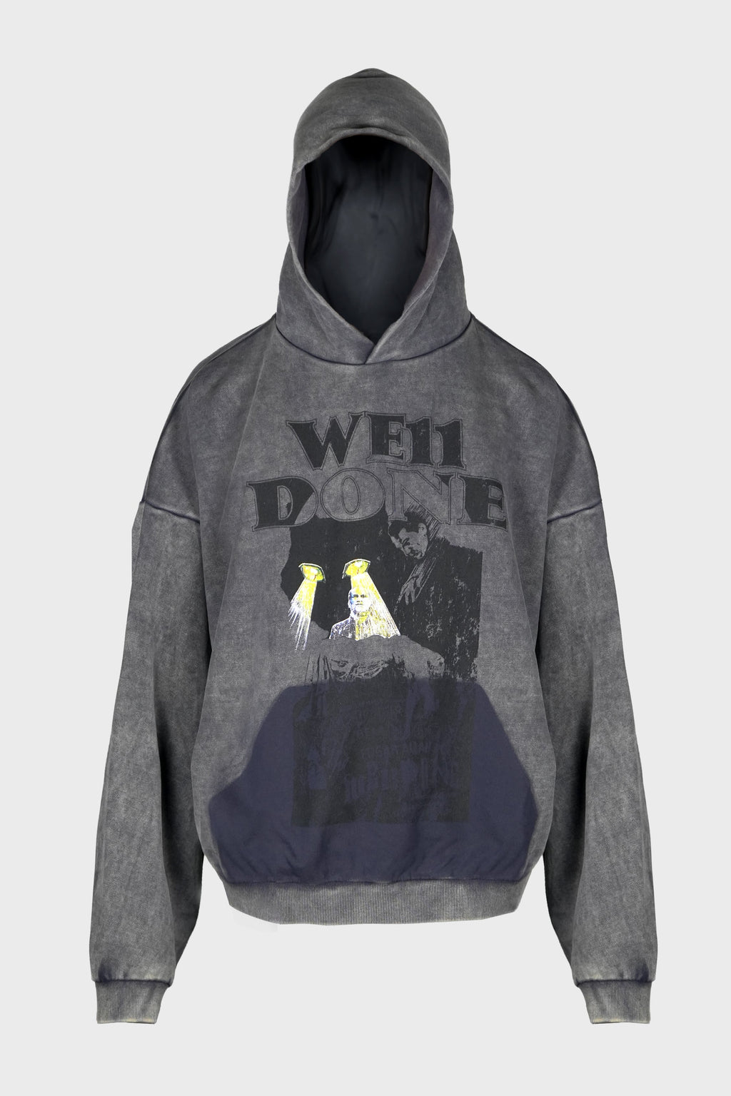 CHARCOAL BLACK CAT POSTER HOODIE