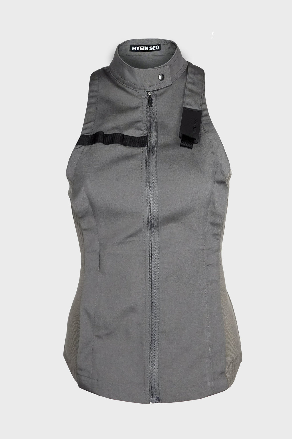 DOUBLE LAYER MOTO JACKET CHARCOAL