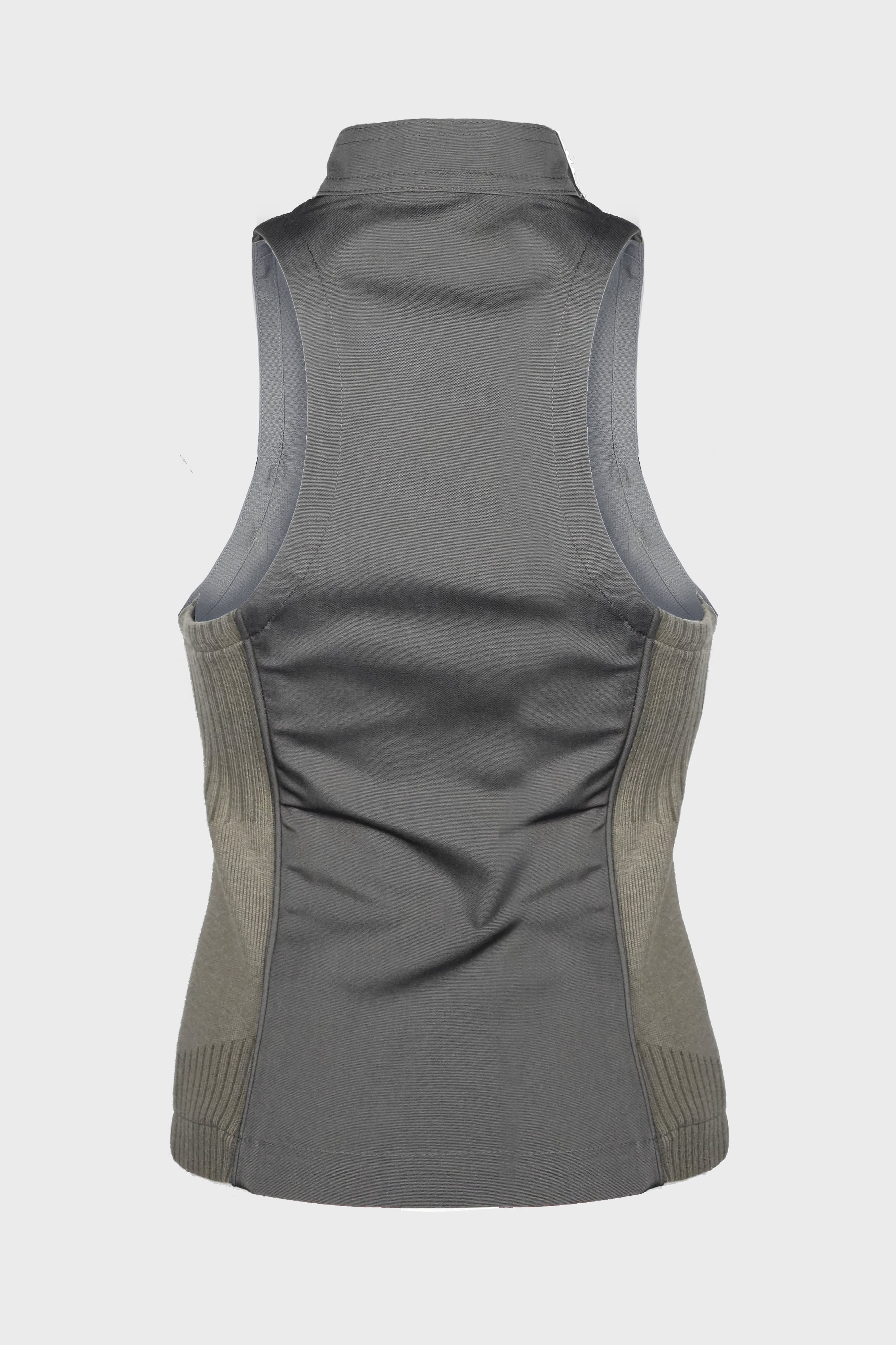 DOUBLE LAYER MOTO JACKET CHARCOAL