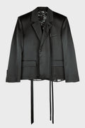 SUSA COMFORT TAILORED JACKET W/ DEVORE' RAMAGE SATIN CONTRAST