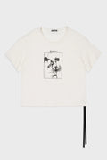 LU RELAX FIT BOXY T-SHIRT WITH "WILDFLOWER" PRINT IVORY