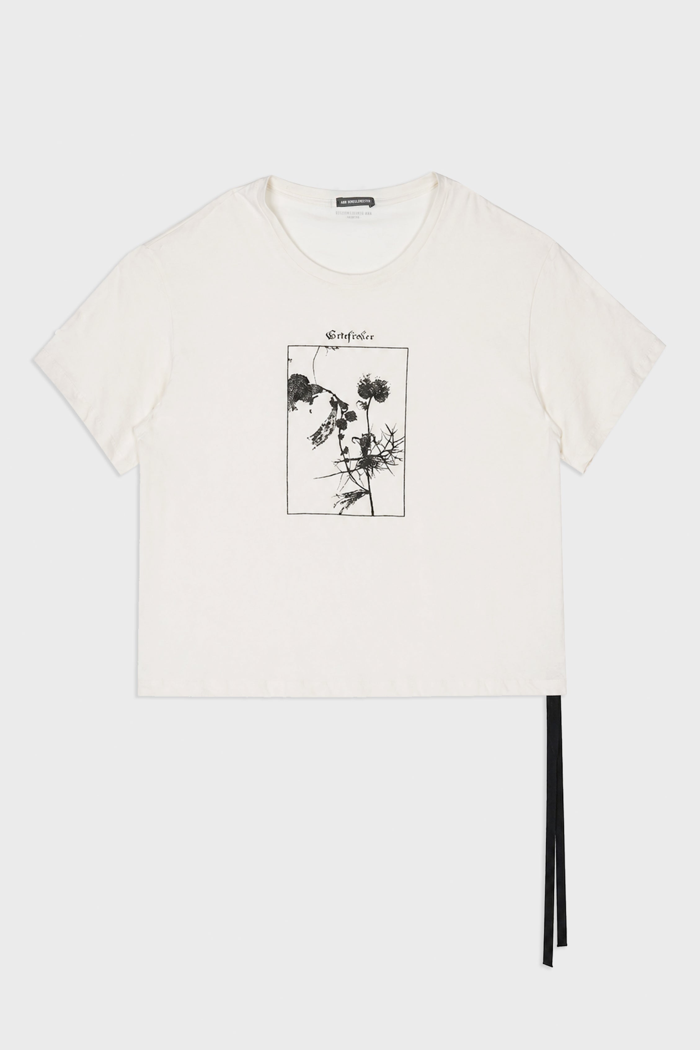 LU RELAX FIT BOXY T-SHIRT WITH "WILDFLOWER" PRINT IVORY