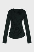 DRAPE TOP BLACK