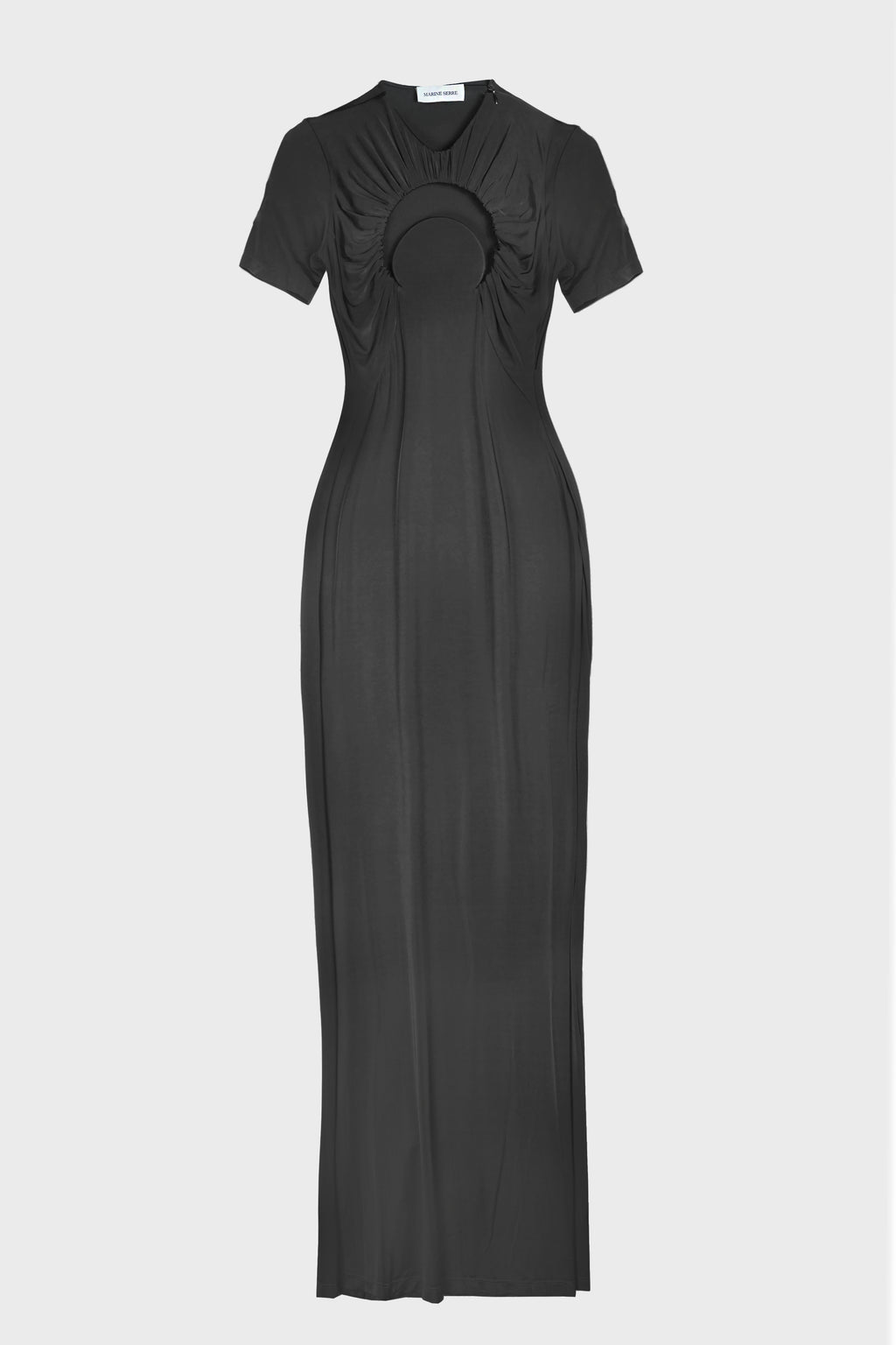 MOON HOLE LONG DRESS BLACK